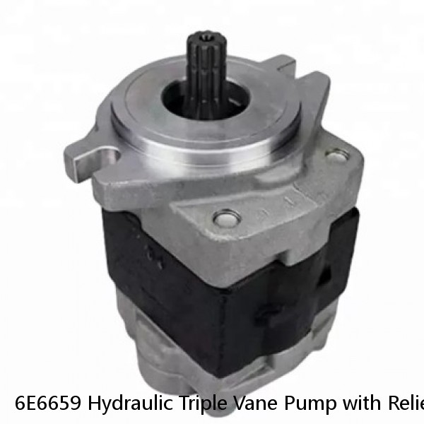 6E6659 Hydraulic Triple Vane Pump with Relief Valve for Wheel Loader 950F